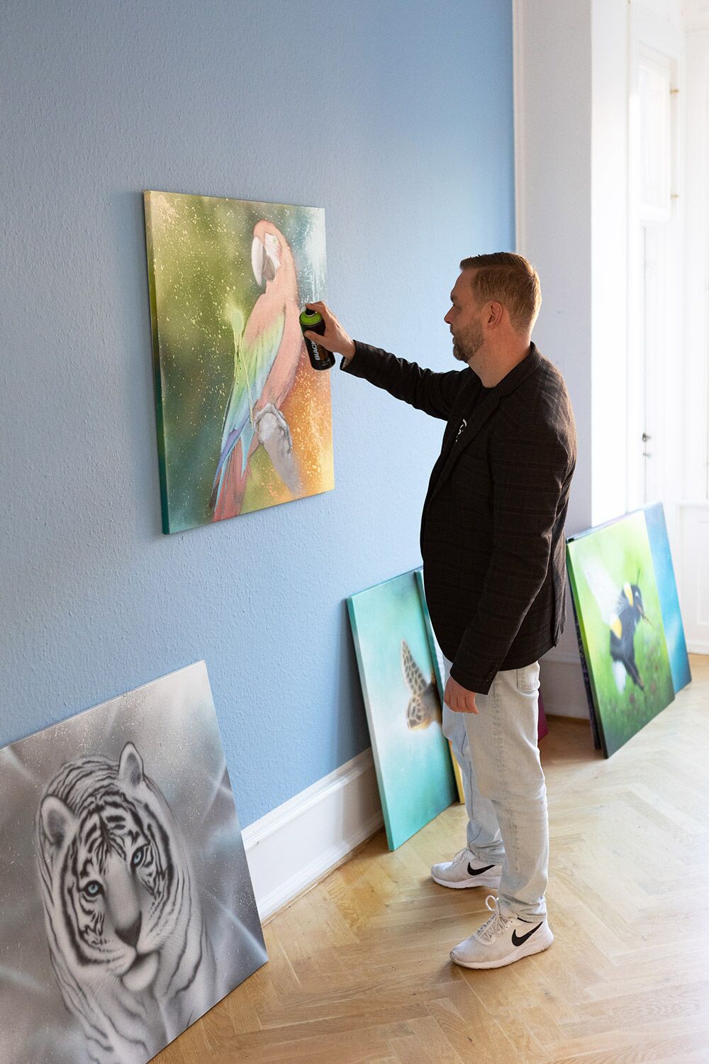 Papegøjen kunst tryk - Billede 12